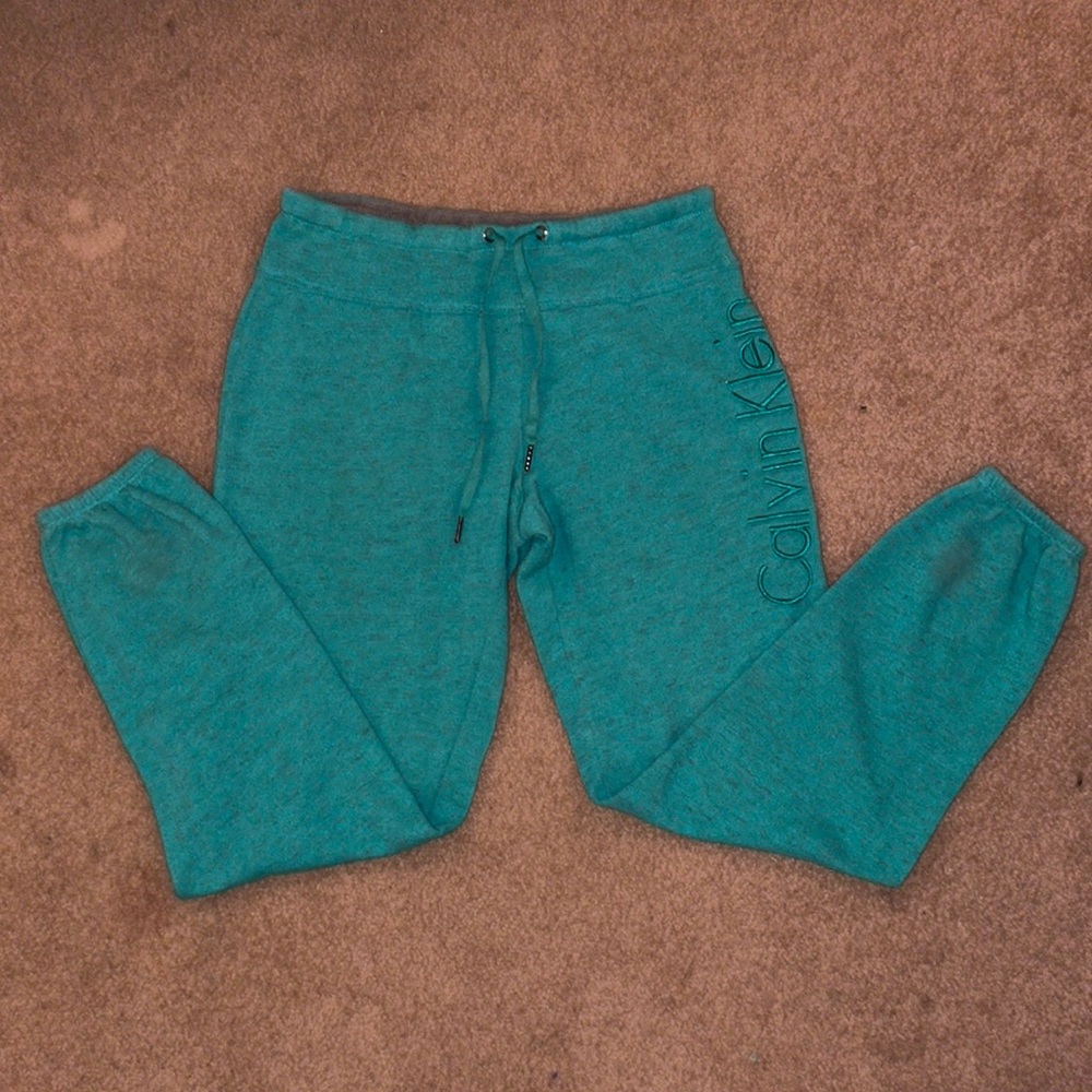 Teal Calvin Klein Sweat Pants
